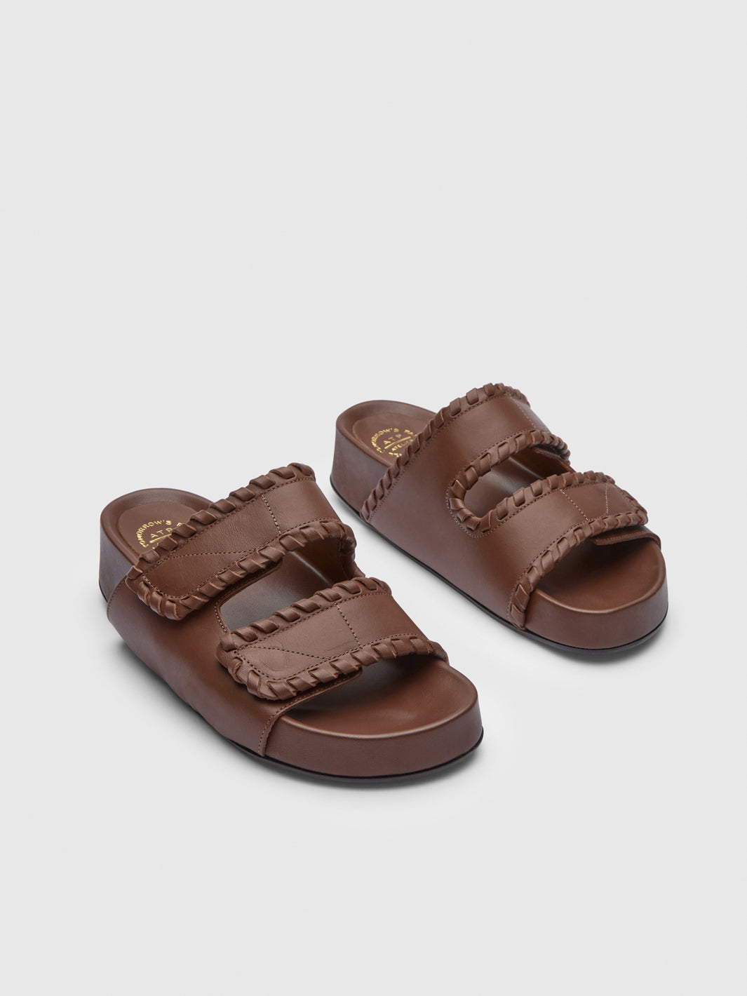 Furlo Stitch Cannella Leather Comfy Sandals