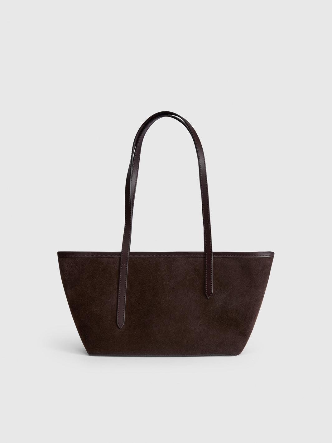Gaiba Walnut Suede/Leather Mini tote bag