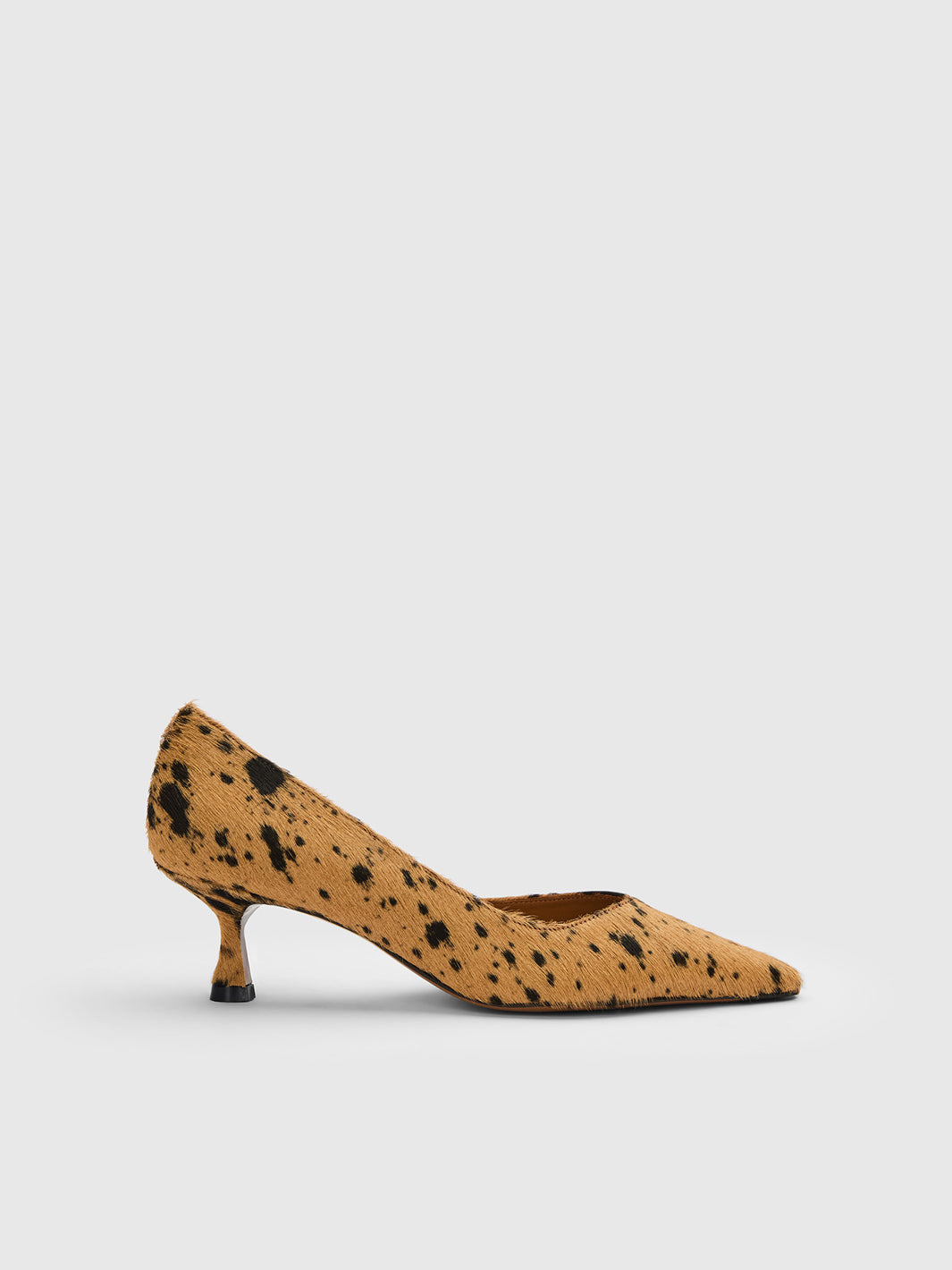 Irsina Cannella Printed Mini Cow Slingbacks