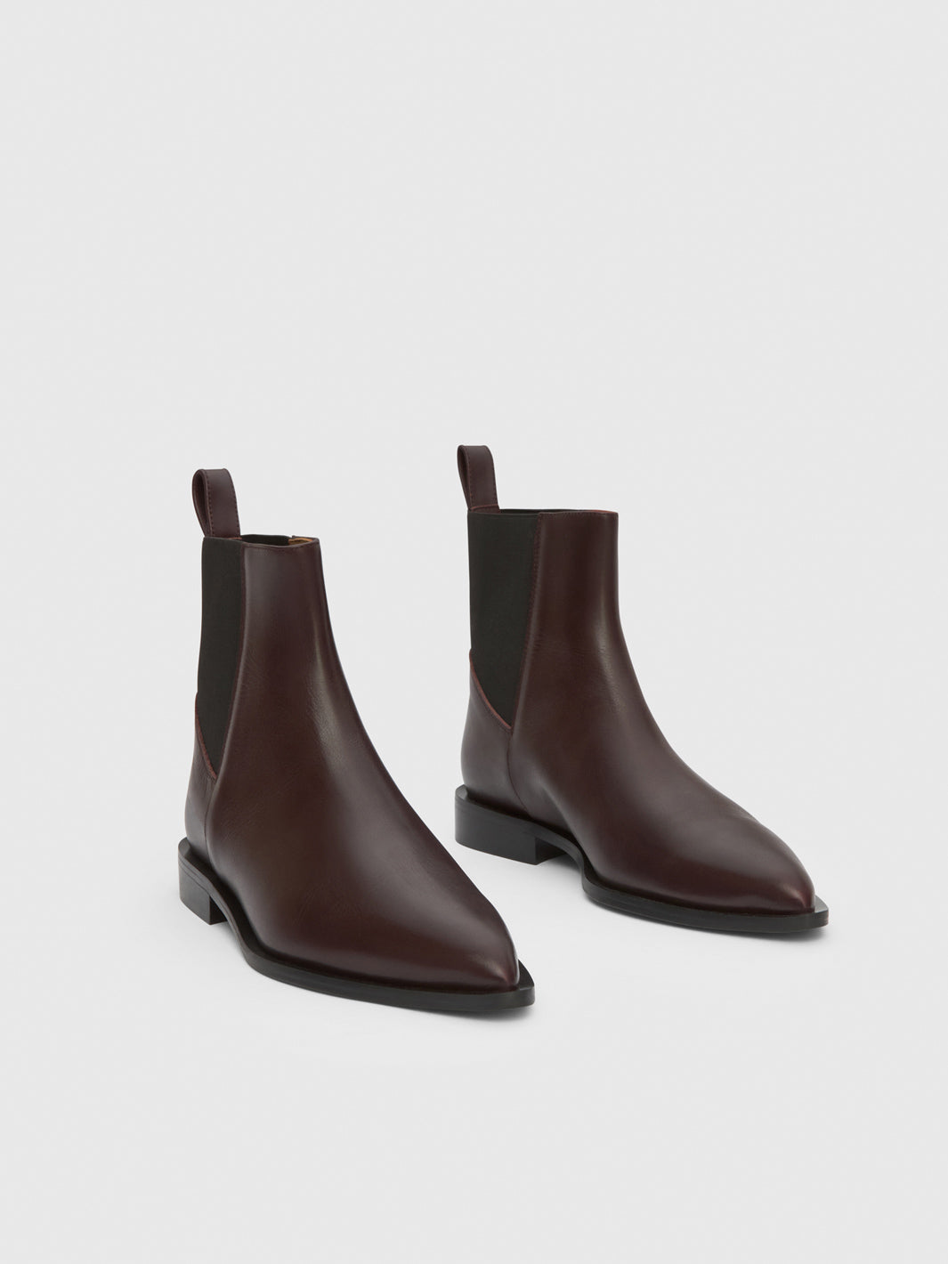 Lauro Walnut Leather Ankle boots