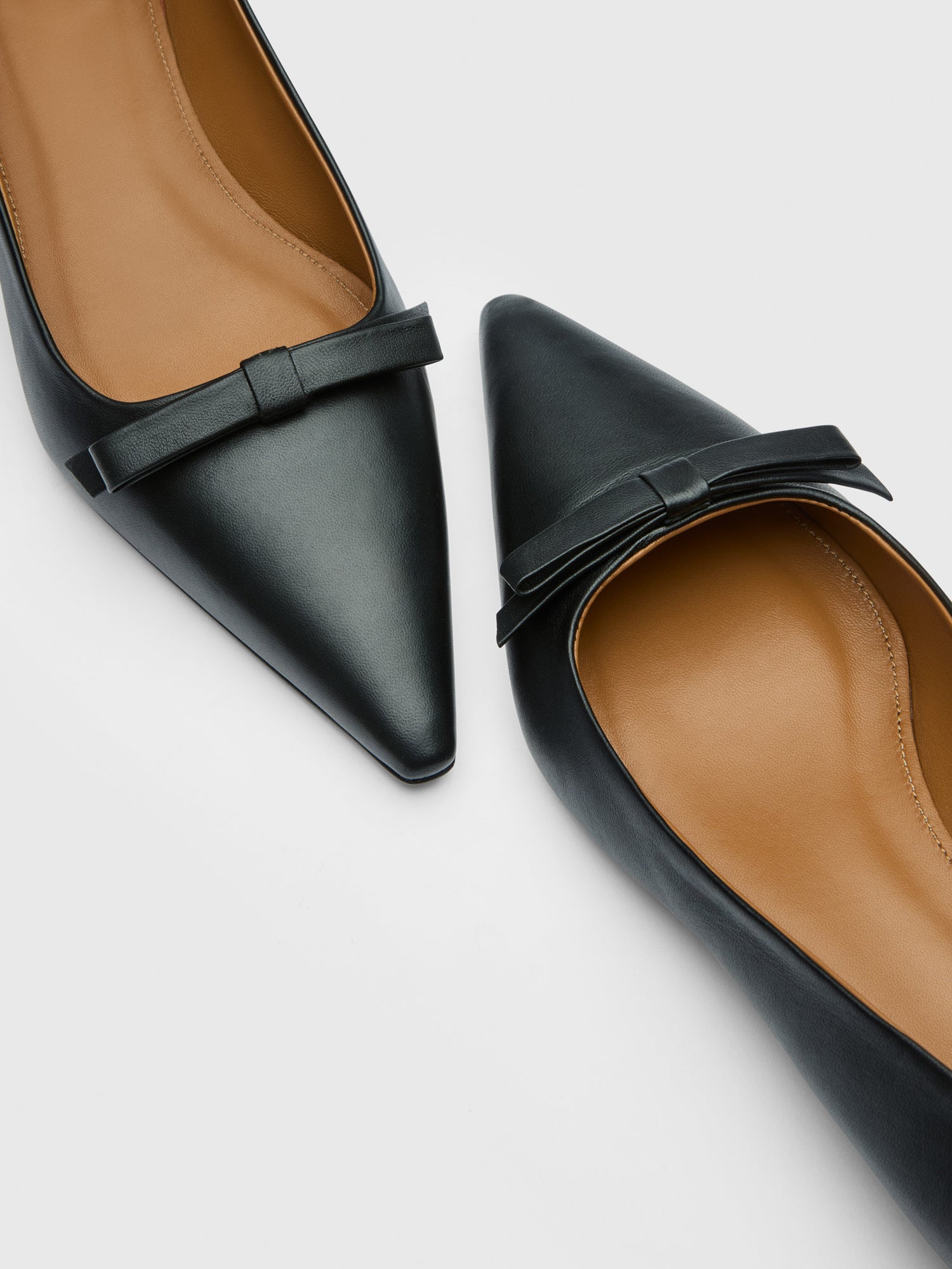 Limana Black Nappa Ballet flats