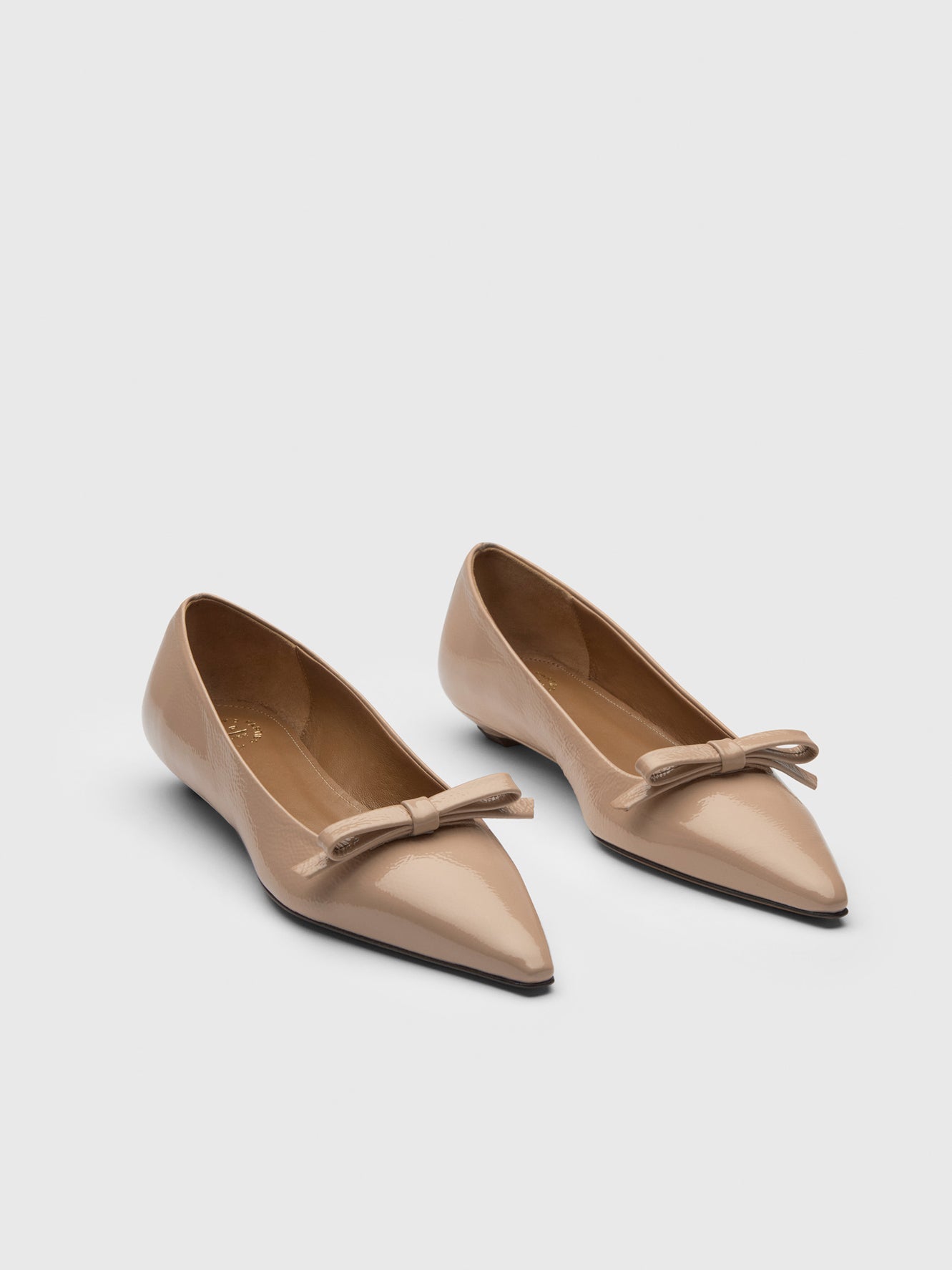 Limana Nocciola Naplak Leather Ballet flats