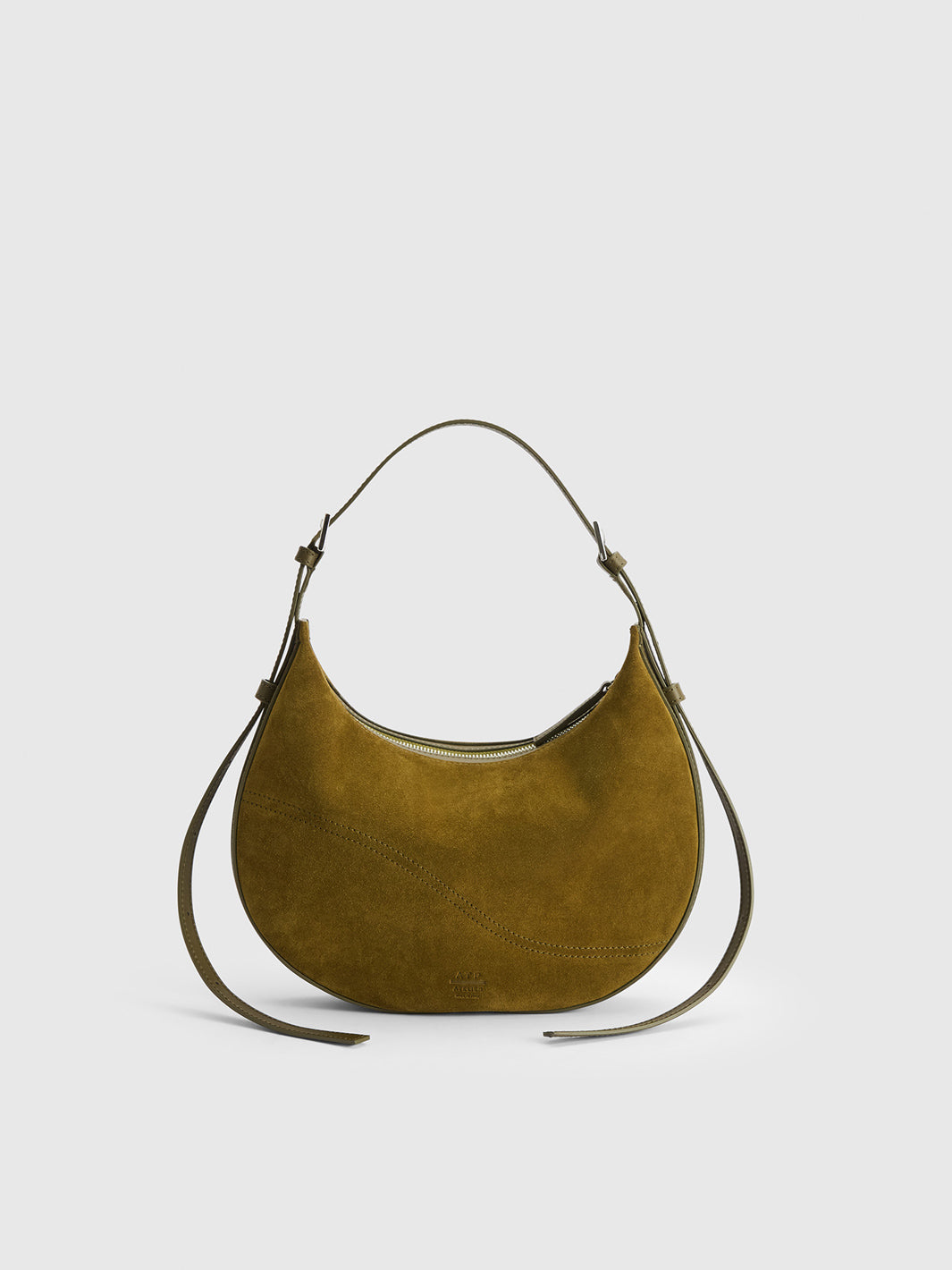 Liveri Muschio/Turtle Suede/Leather Small hobo bag