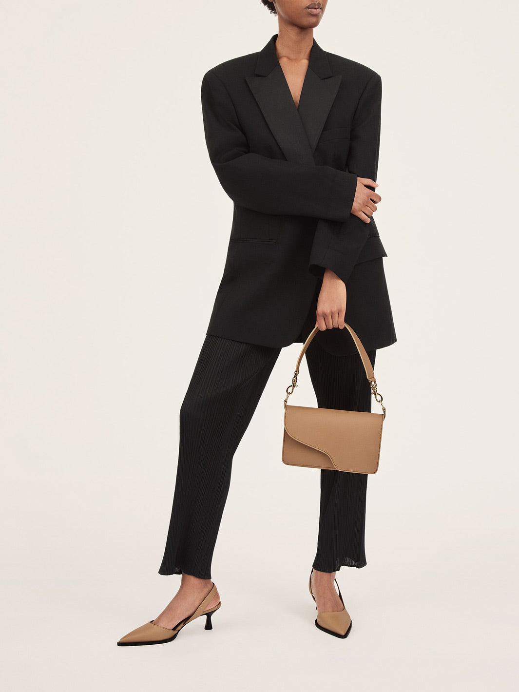 Assisi Nocciola Leather Shoulder Bag