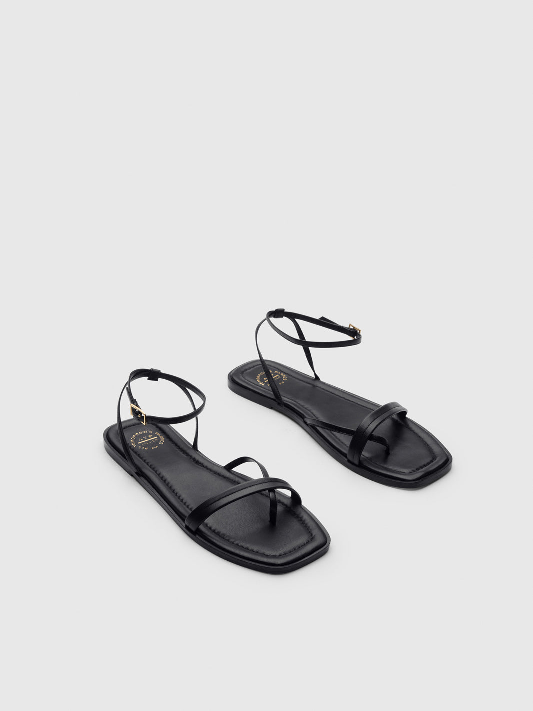 Miane Black Nappa Strappy sandals