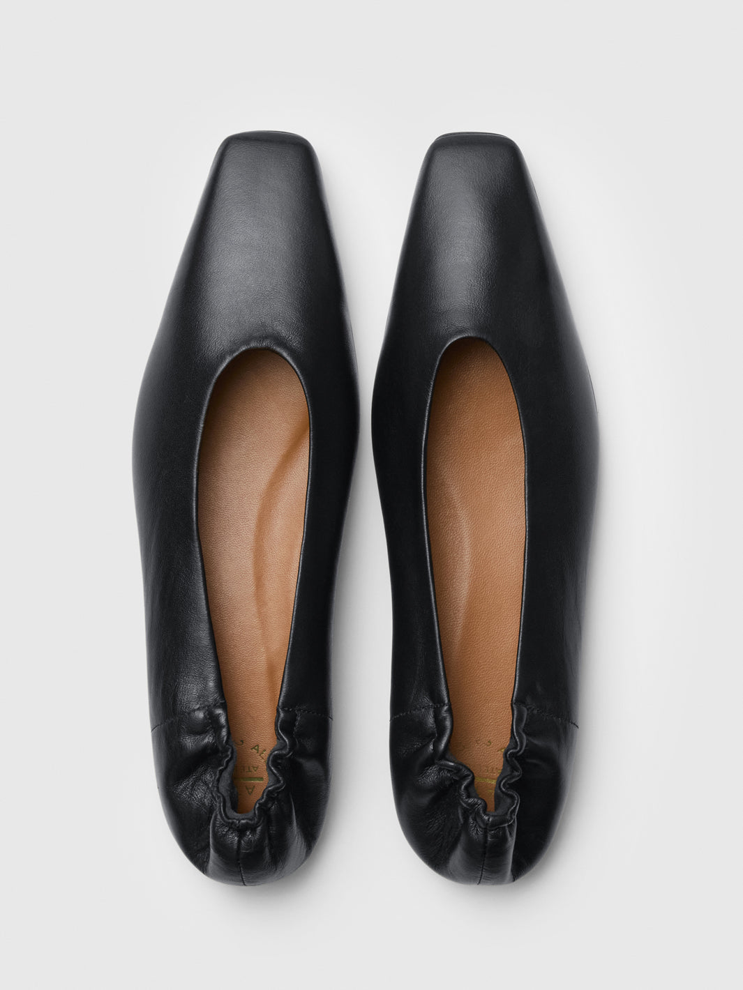 Moena Black Nappa Ballet flats