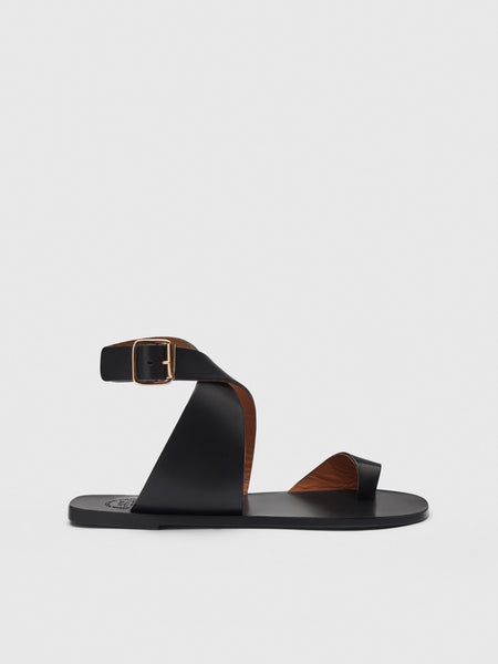 【ATP Atelier】MONTAGANO レザー フラット サンダル/ 各色 Montagano Black Leather Flat sandals | ATP Atelier