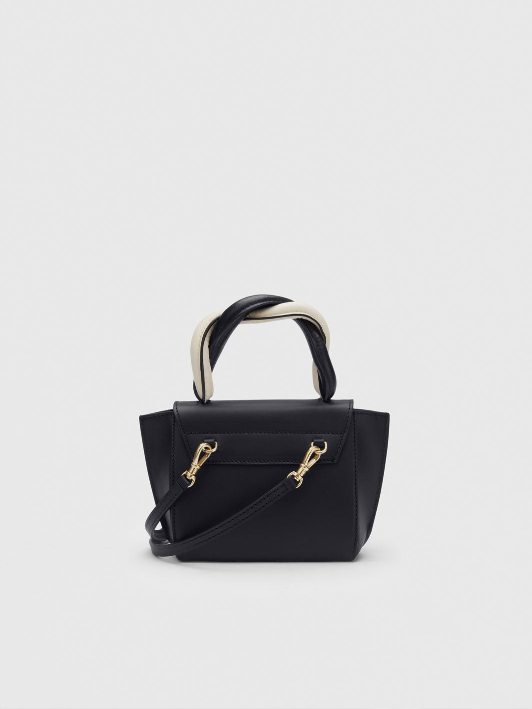 Montalbano Black/Linen Leather/Nappa Mini handbag