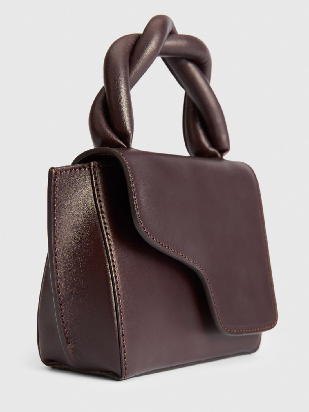 Montalbano Walnut Leather/Nappa Mini handbag