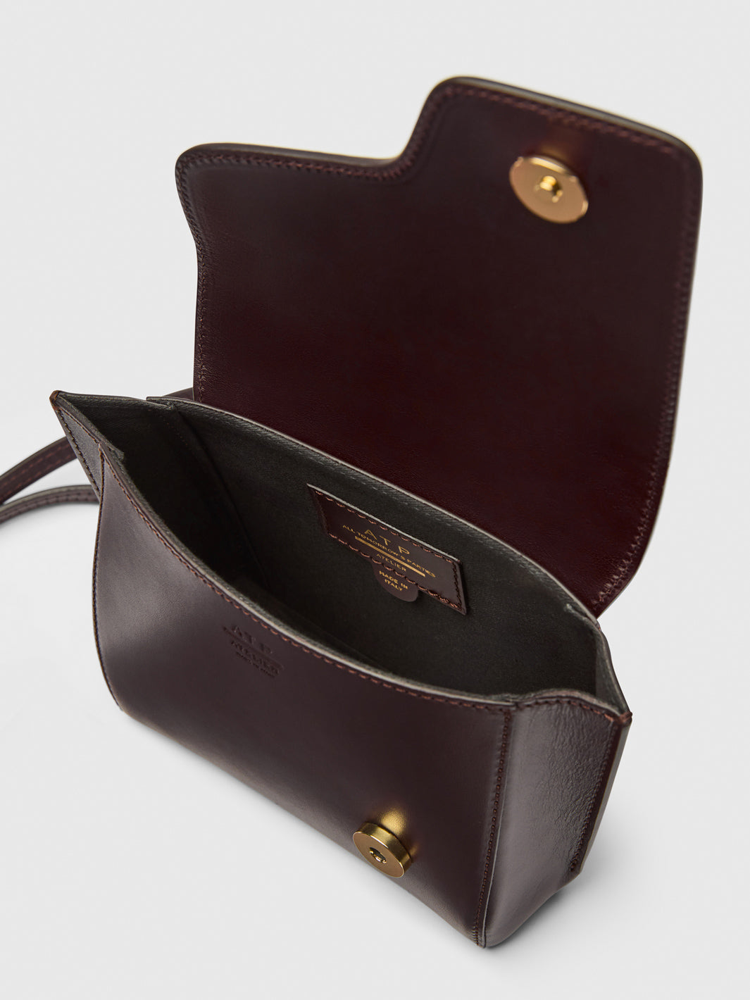 Montalbano Walnut Leather/Nappa Mini handbag