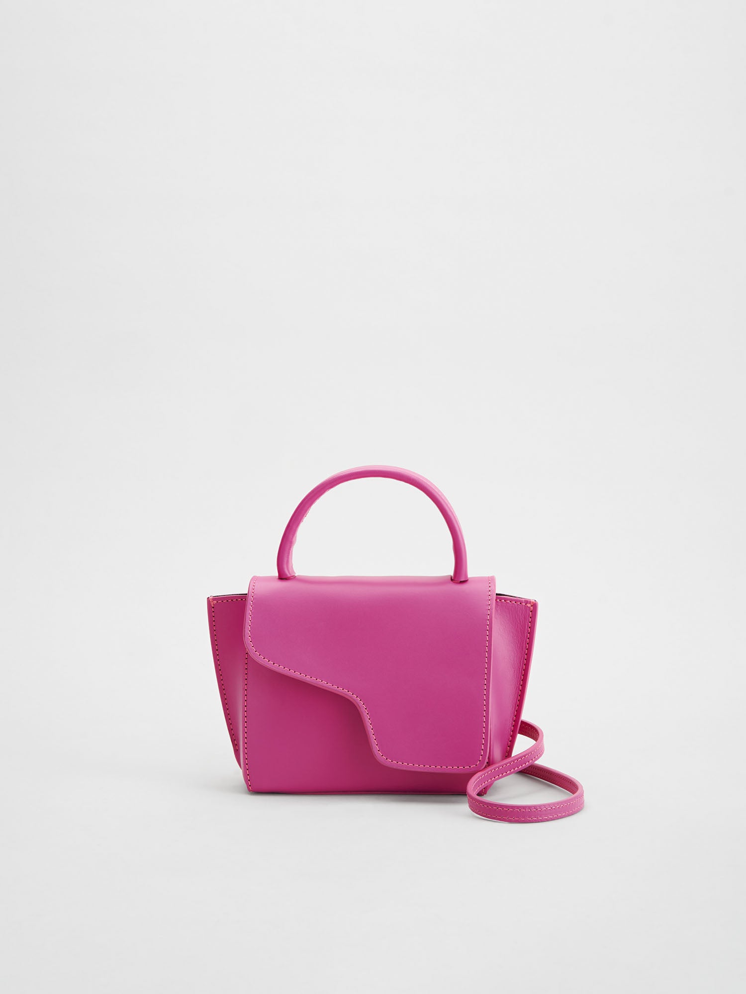 Montalcino Fuxia Leather Mini handbag