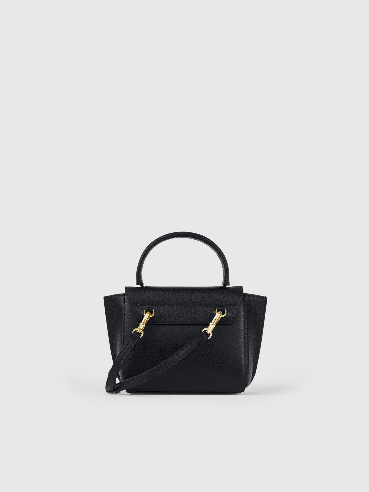 Montalcino Black Grained Leather Mini handbag