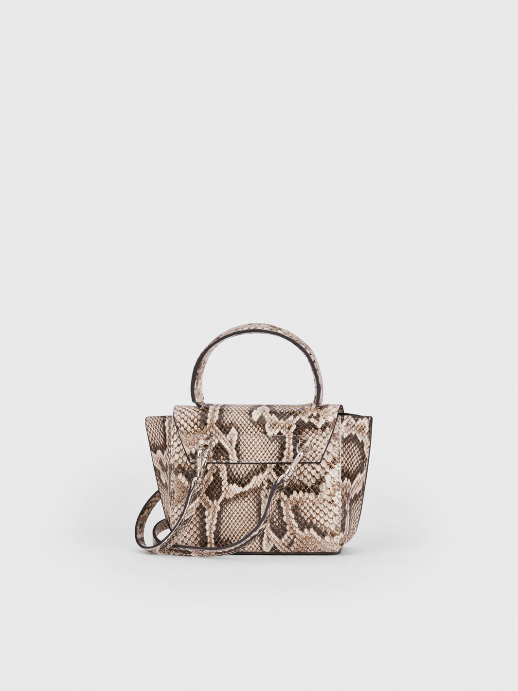 White snake shop print bag