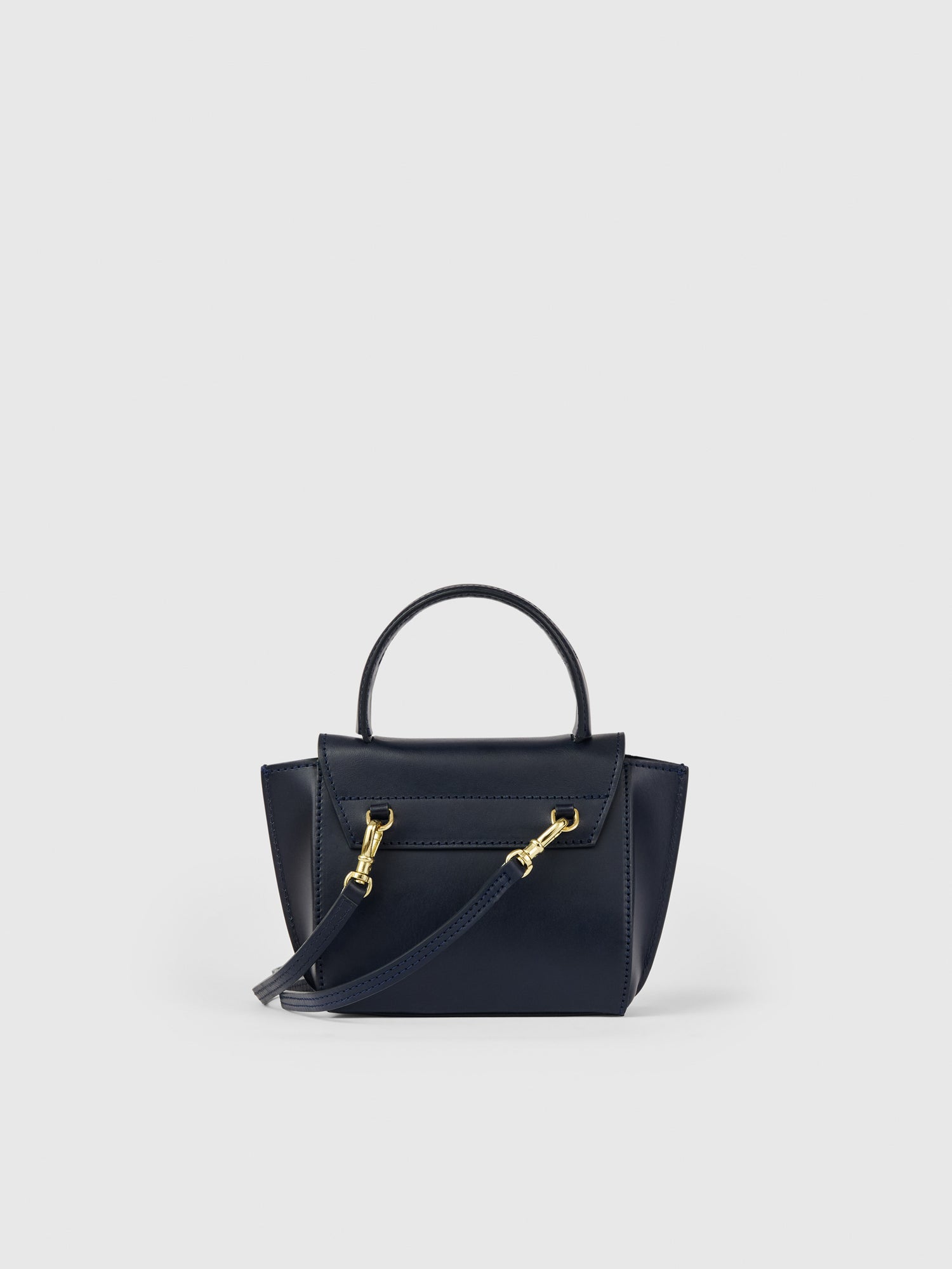 Montalcino Mirtillo Leather Mini handbag
