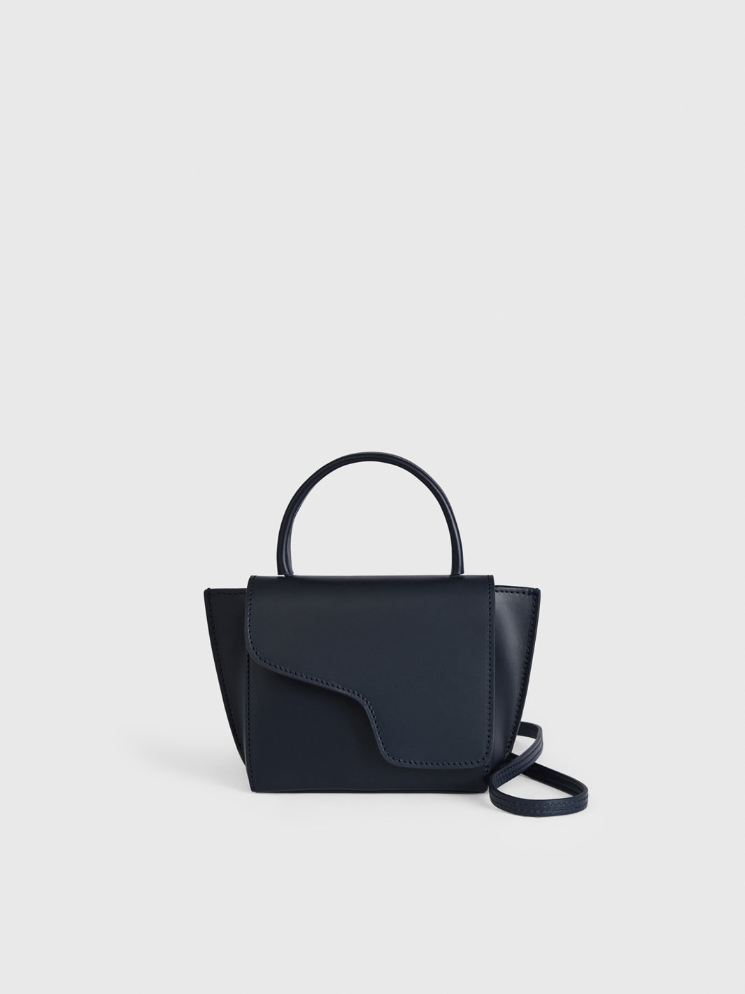 Montalcino Mirtillo Leather Mini handbag