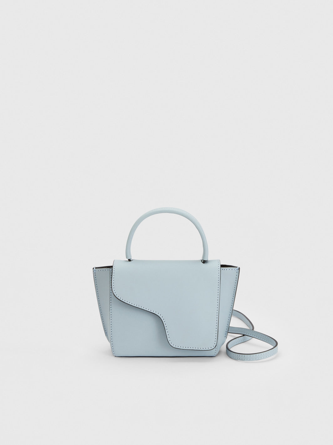 Montalcino Pastel Blue Leather Mini handbag