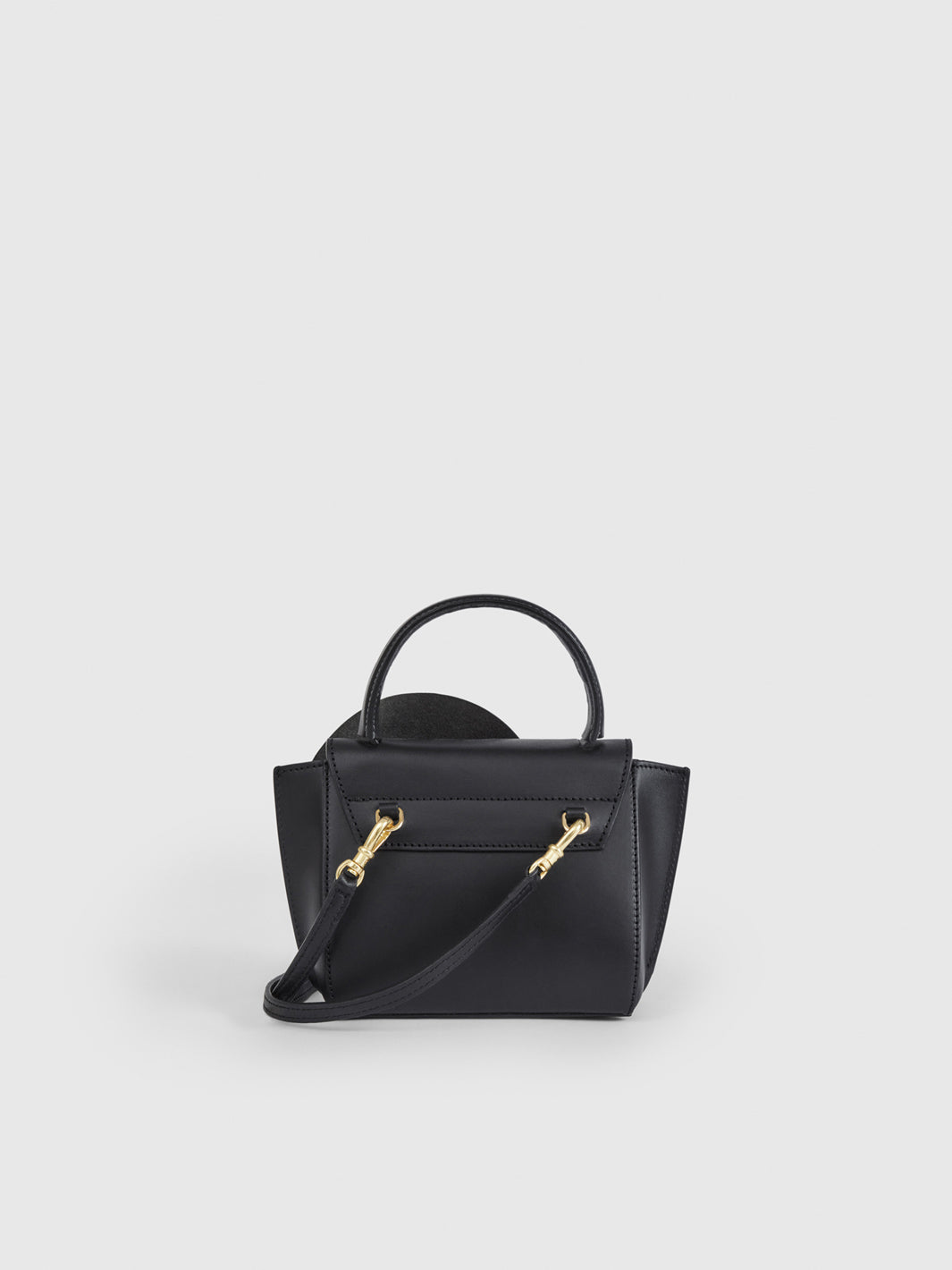 Montalcino Rose Black Leather Mini handbag