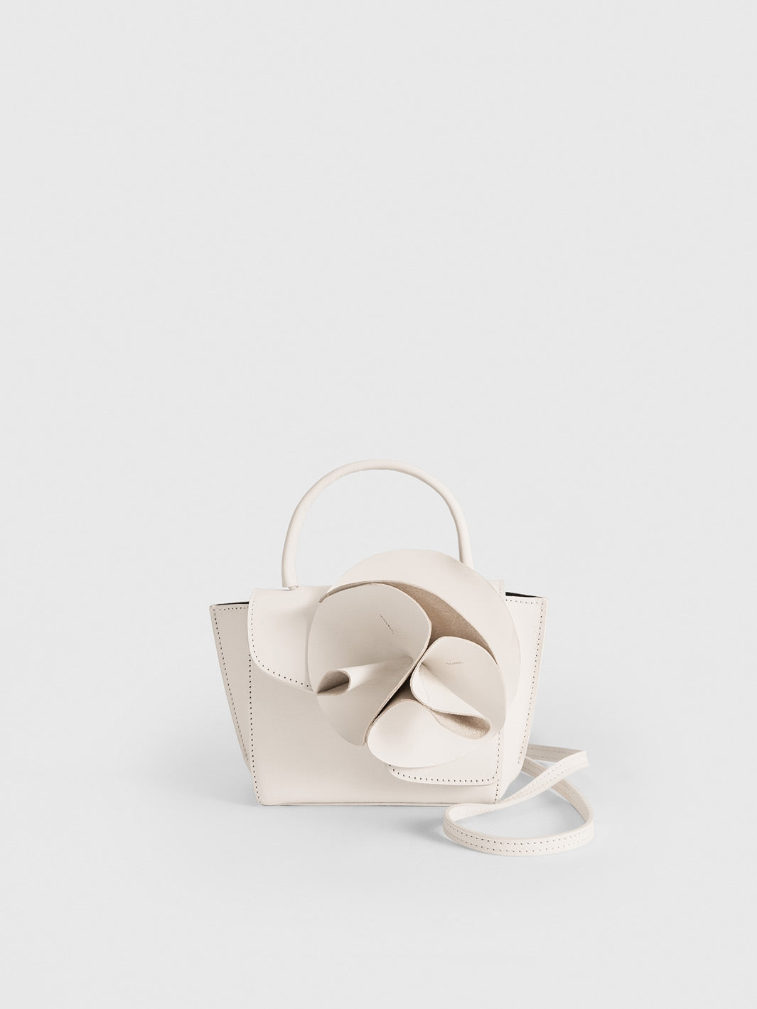 Montalcino Rose Linen Leather Mini handbag