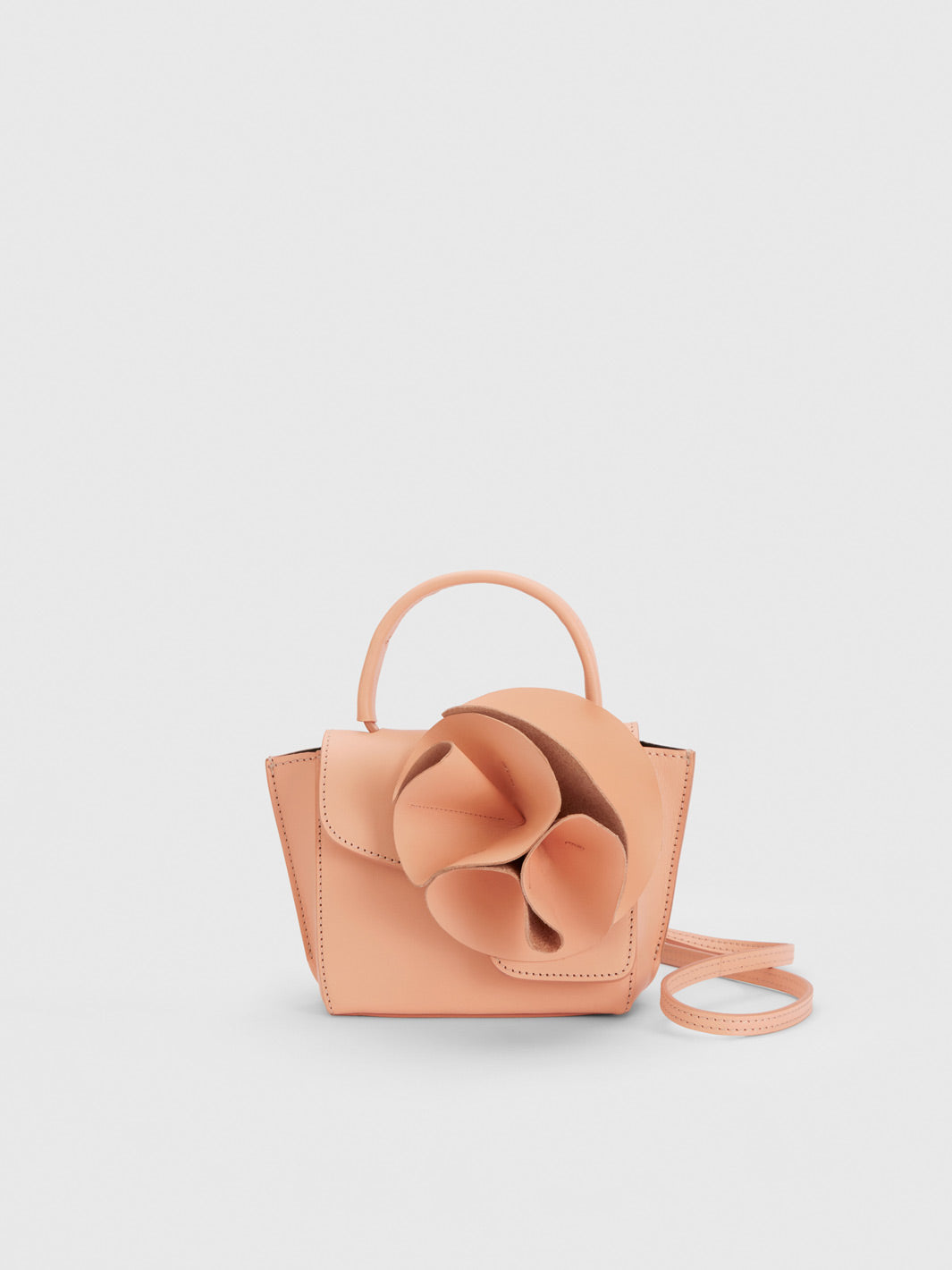 Montalcino Rose Magnolia Leather Mini handbag
