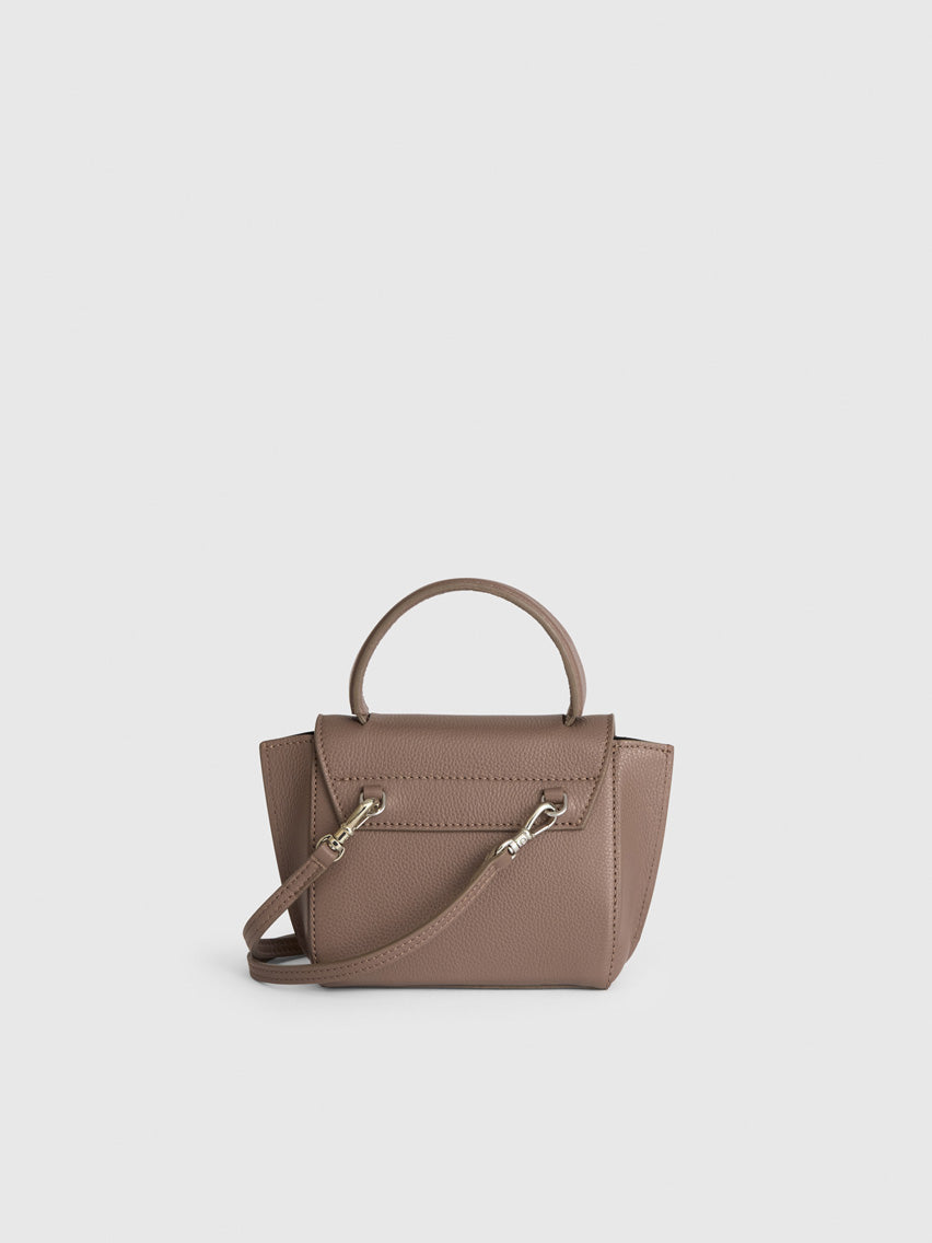 Montalcino Tahini Grained Leather Mini handbag
