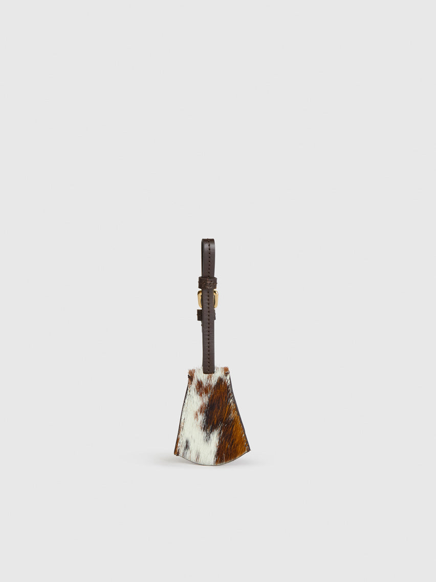 Monte Unique/Walnut Cow Print/Leather Key chain