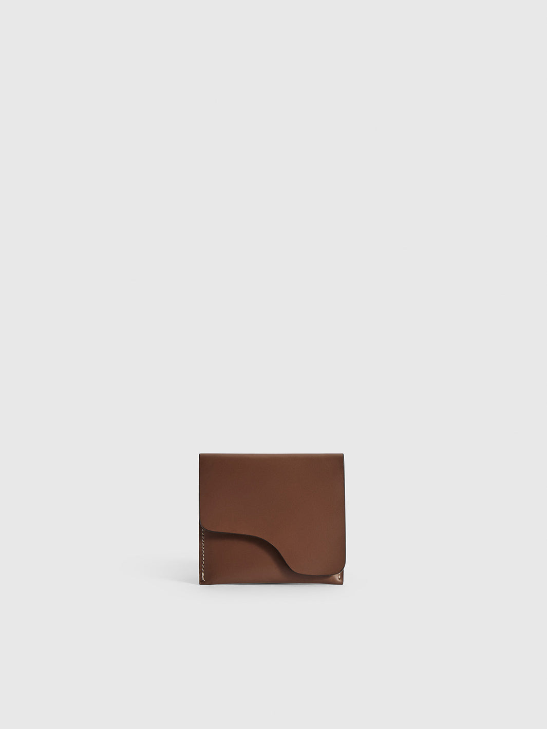 Olba Cannella/Contrast Stitch Leather Wallet