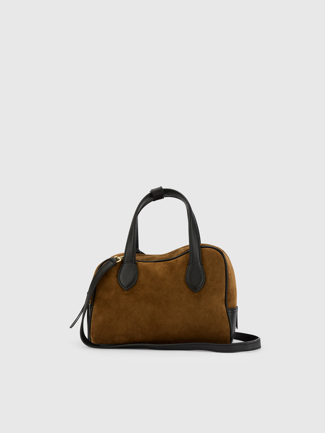 Ormelle Cannella/Black Suede/Leather Top handle bag