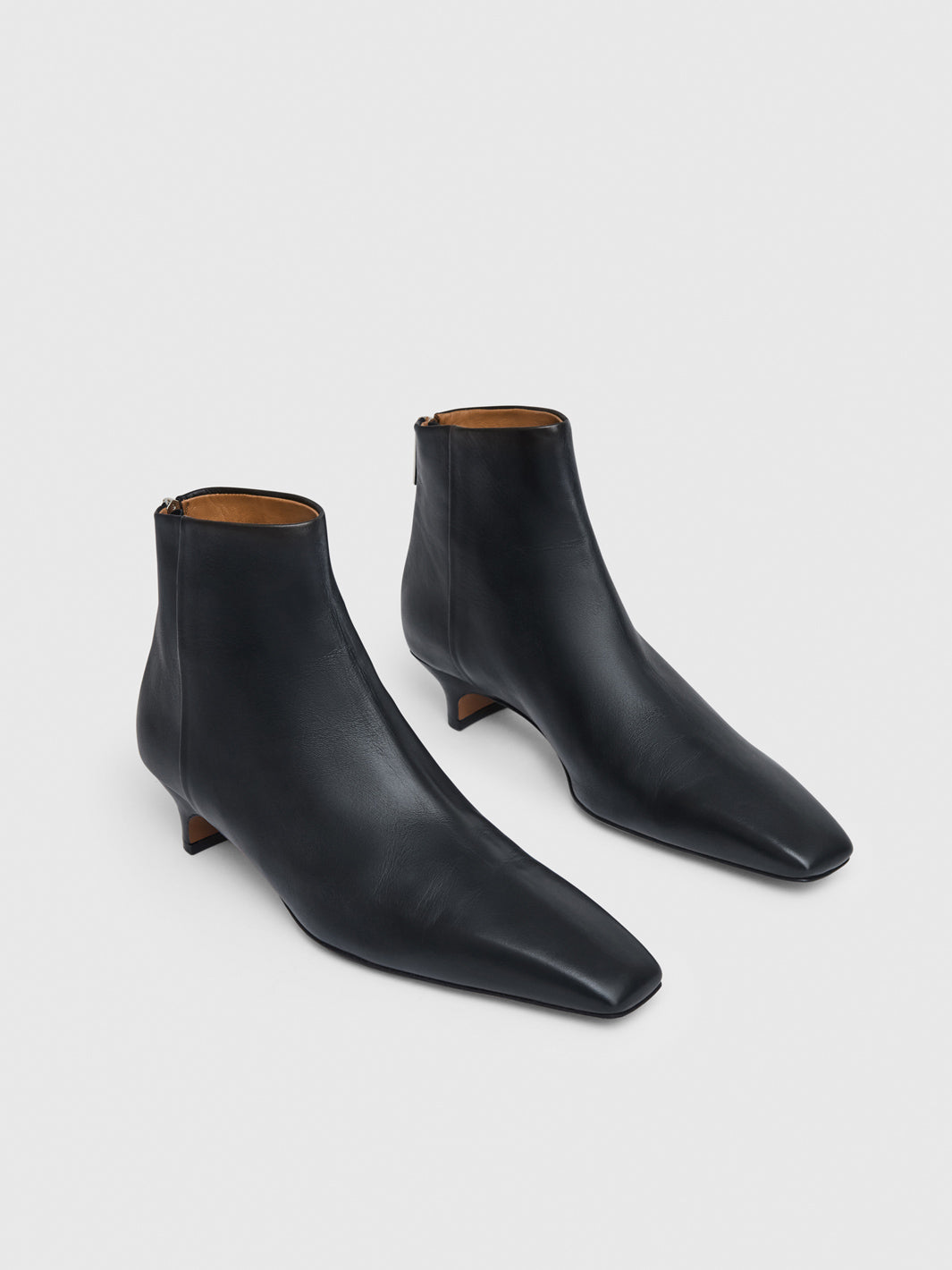 Polverelli Black Nappa Ankle boots