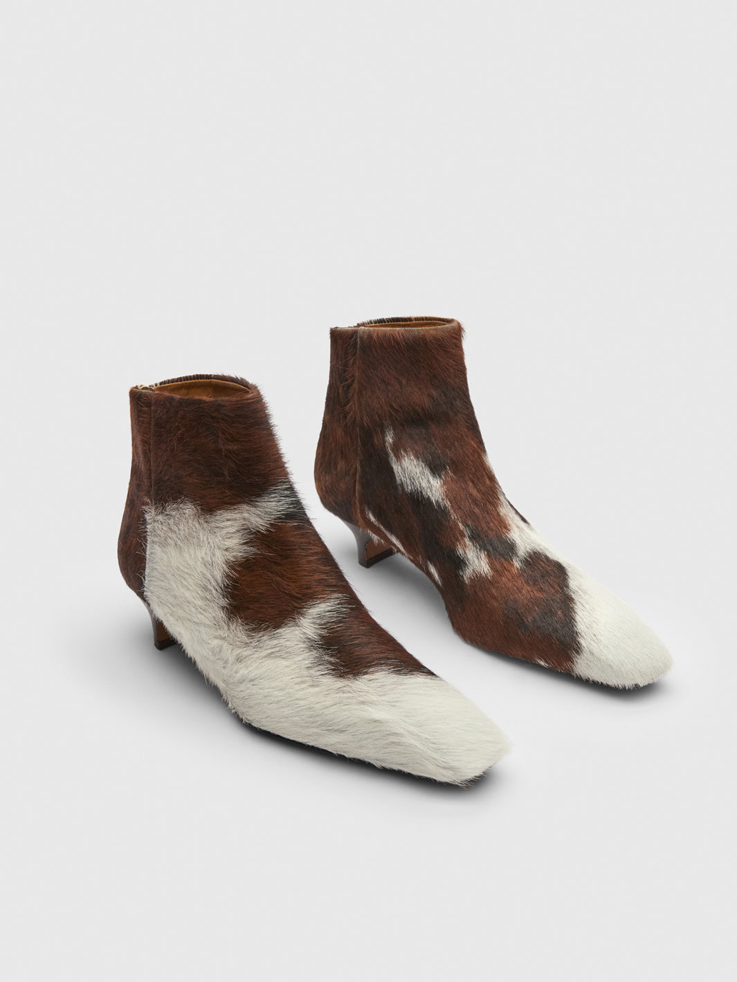 Polverelli Unique Cow Print Ankle boots