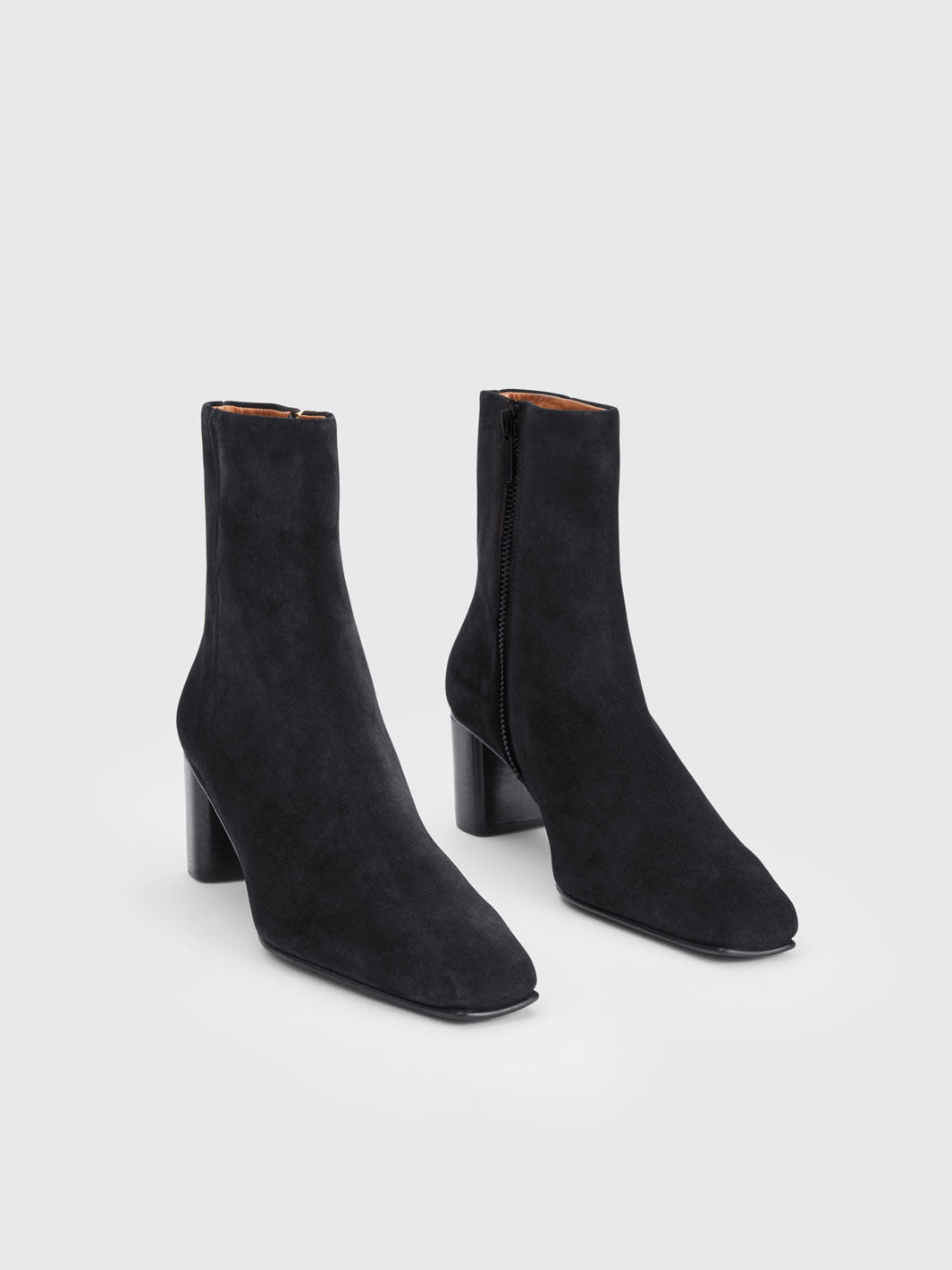 Praia Black Suede Ankle boots