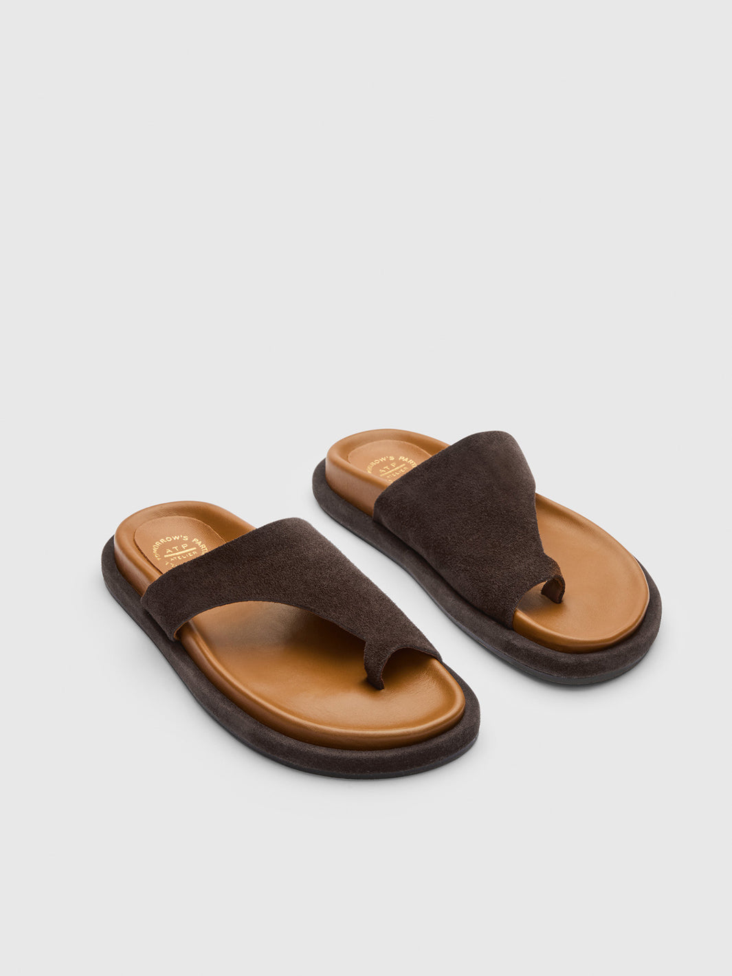 Rosanna Walnut Suede Comfy sandals
