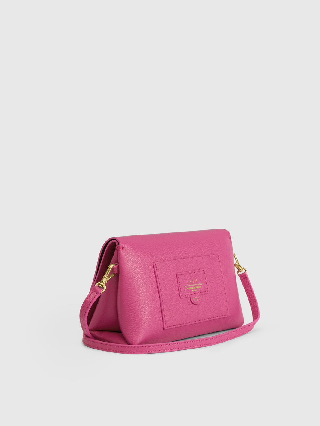 Scarlino Supernova Grained Leather Pouch Bag