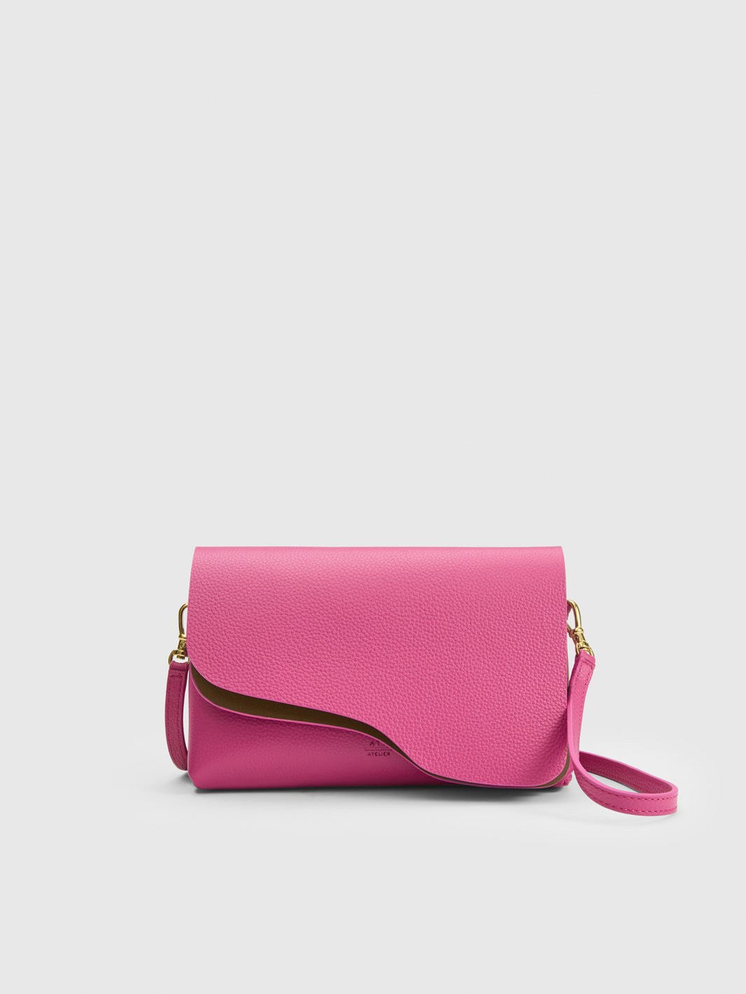 Scarlino Supernova Grained Leather Pouch Bag