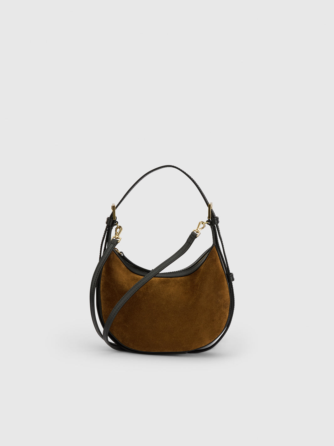 Silea Cannella/Black Suede/Leather Mini hobo bag ATP Atelier