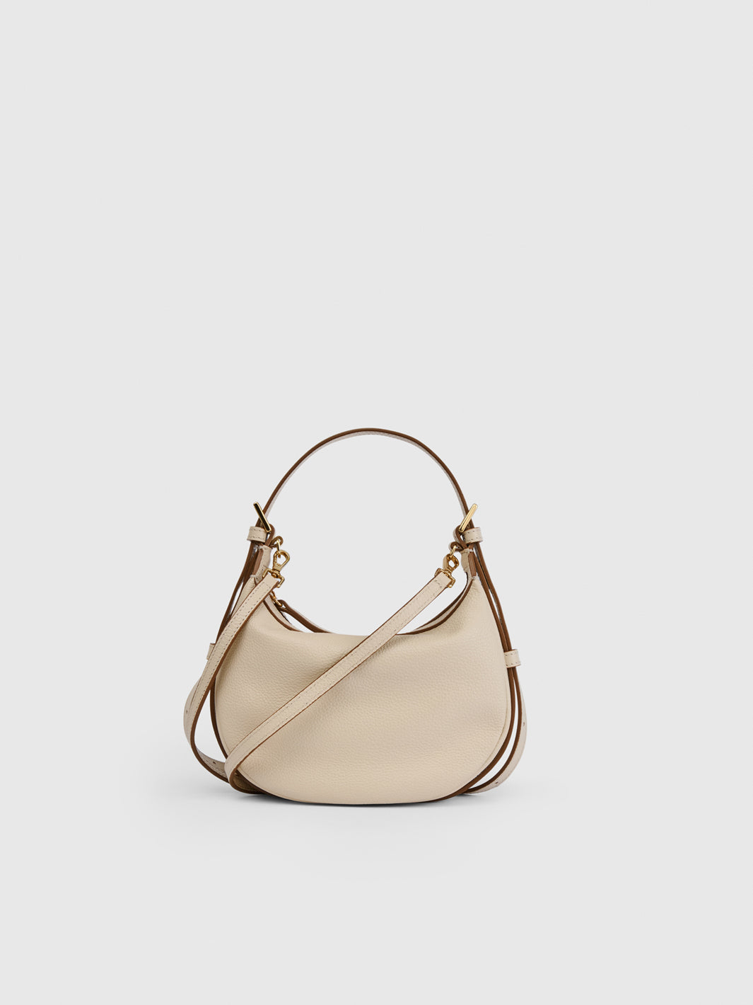 Silea Mandorla Grained Leather Mini hobo bag
