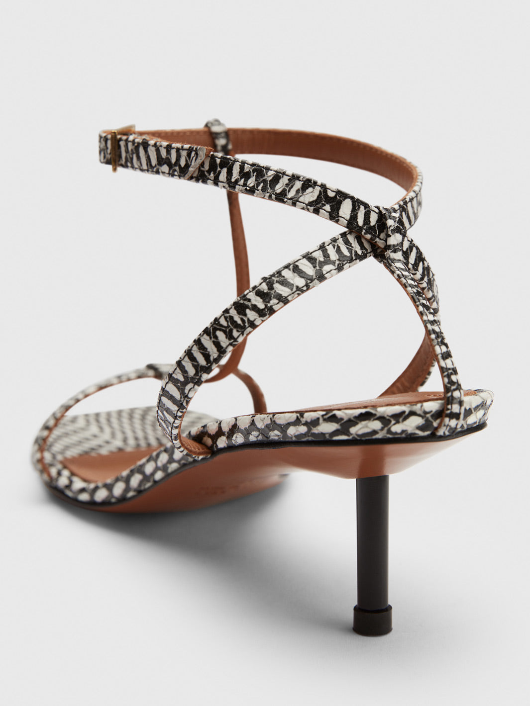 Snake heeled sandals outlet