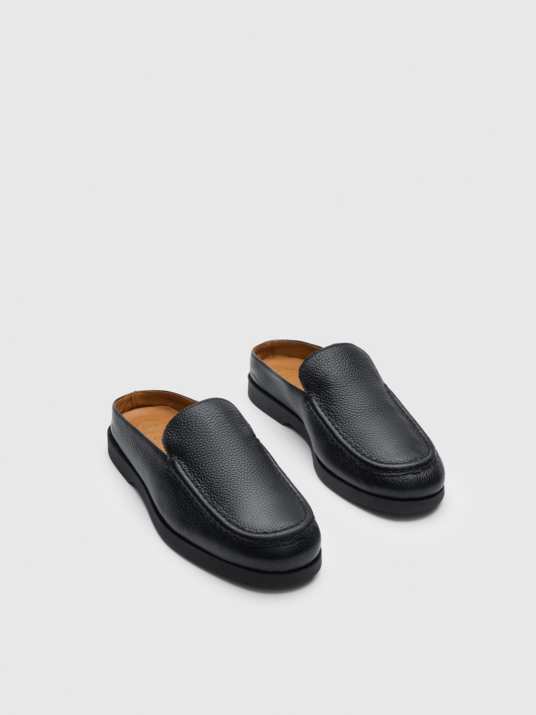 ATP Atelier 黒 レザー ローファー EU37(24cm) Tenno Black Grained Leather Slip-ins | ATP Atelier | Official Site