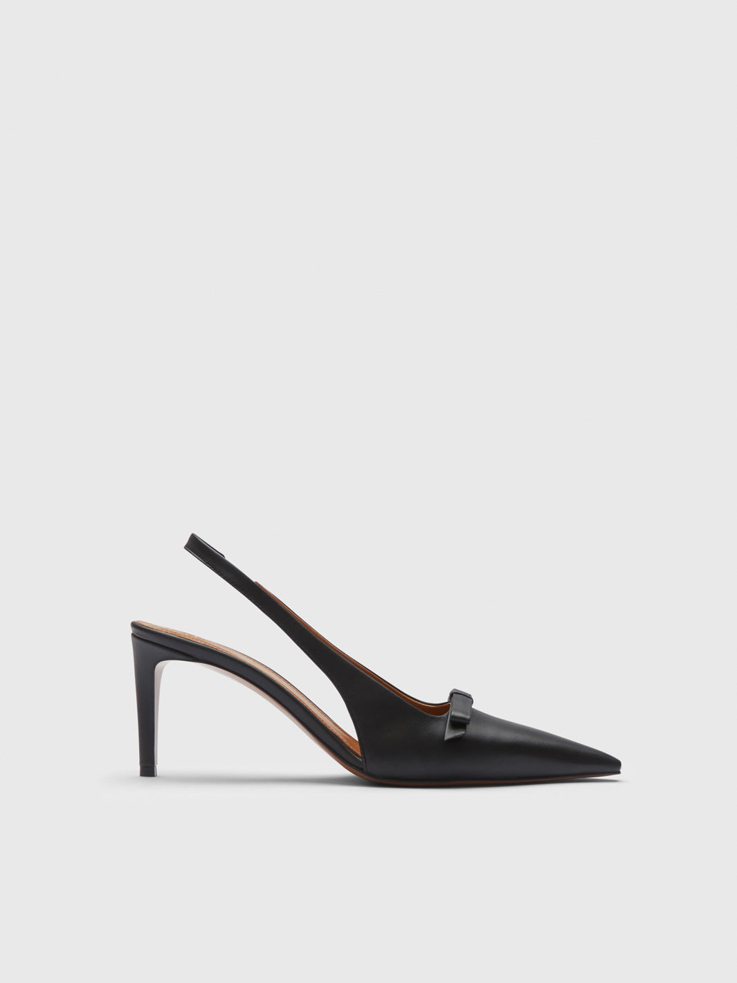 Thiene Black Nappa Slingbacks