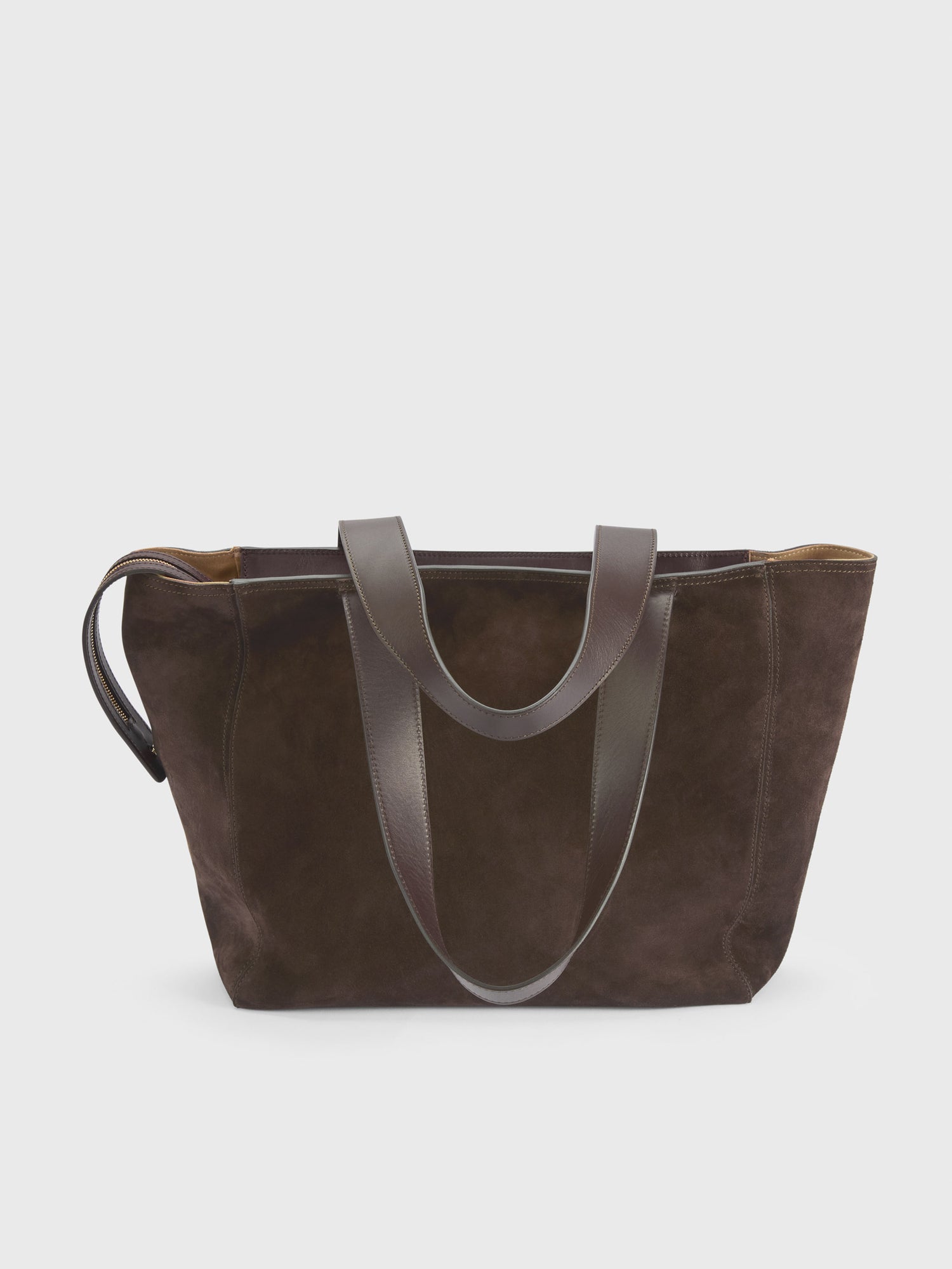 Treviso Walnut Suede/Leather Large Tote bag