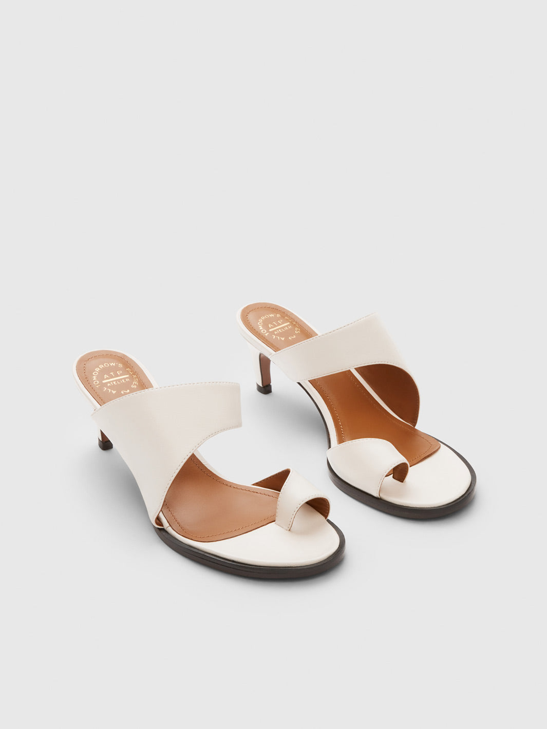 Trivento Linen Nappa Cutout heeled sandals