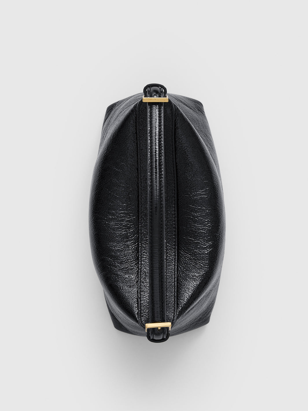Vadena Black Naplak Leather Pouch