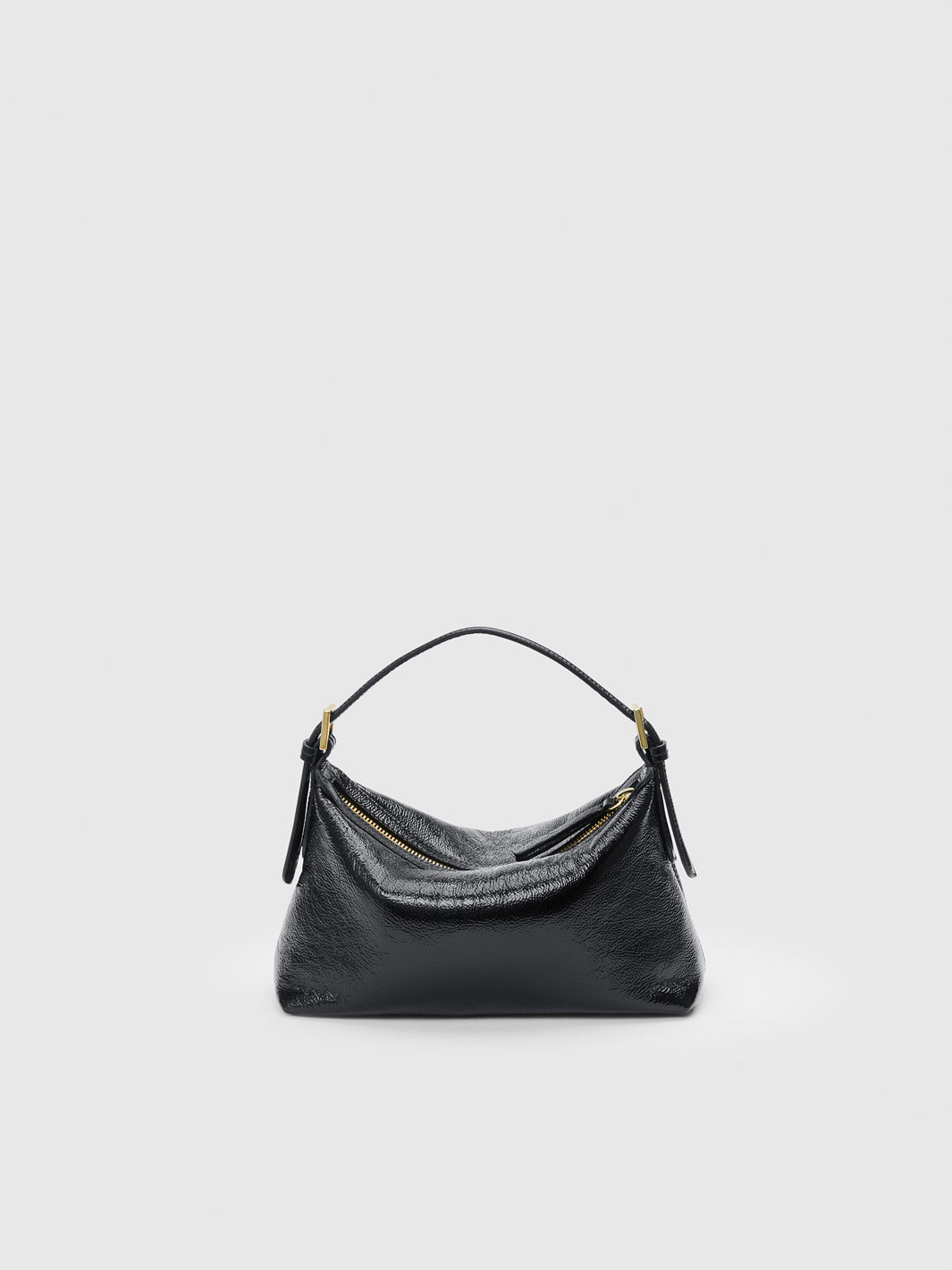 Vadena Black Naplak Leather Pouch
