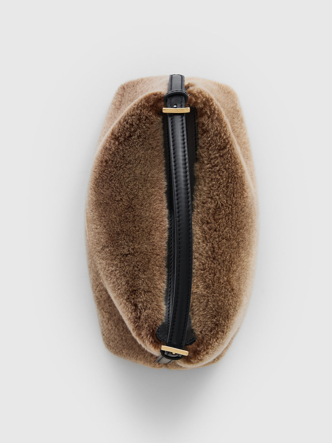 Vadena Orsetto/Black Shearling/Leather Pouch