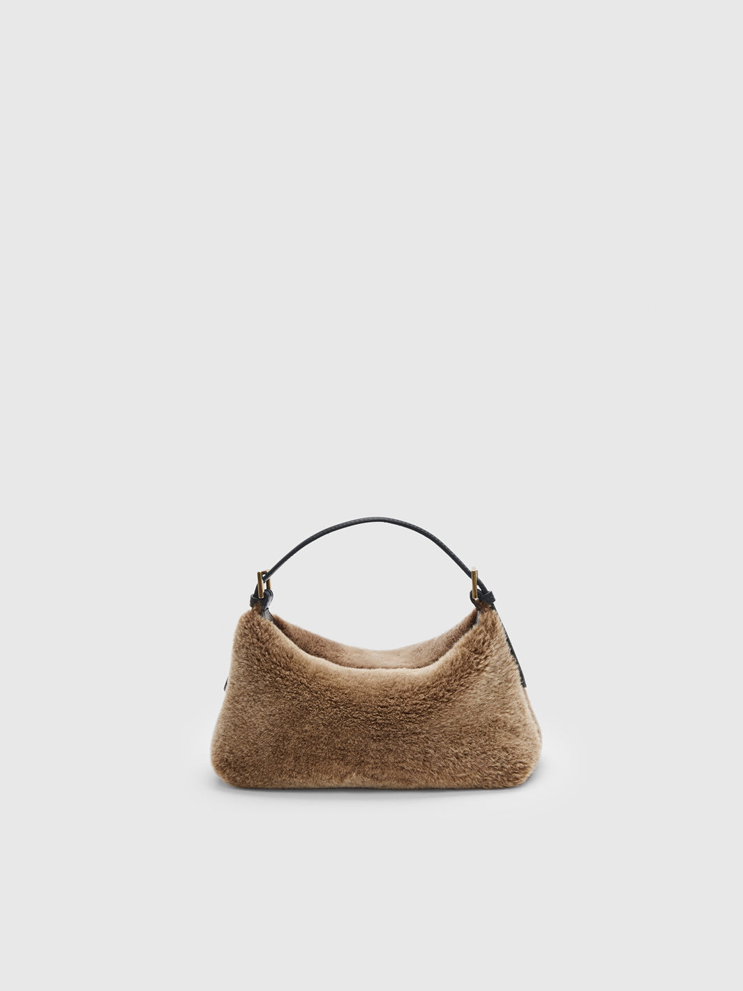 Vadena Orsetto/Black Shearling/Leather Pouch