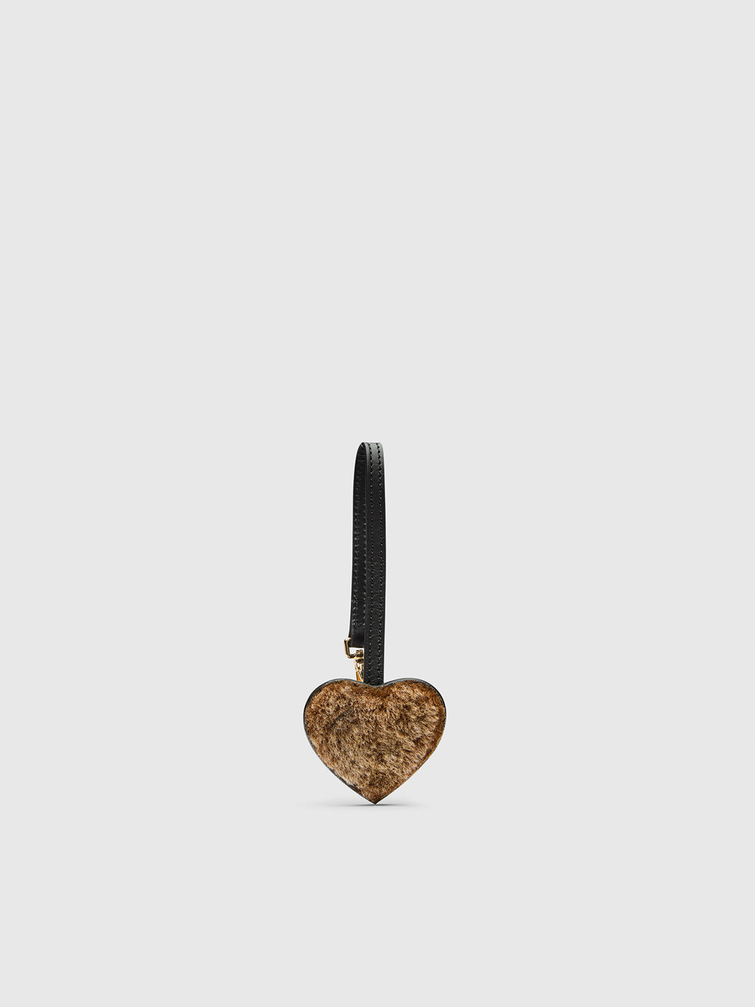 Venosta Orsetto/Black Shearling/Leather Key chain