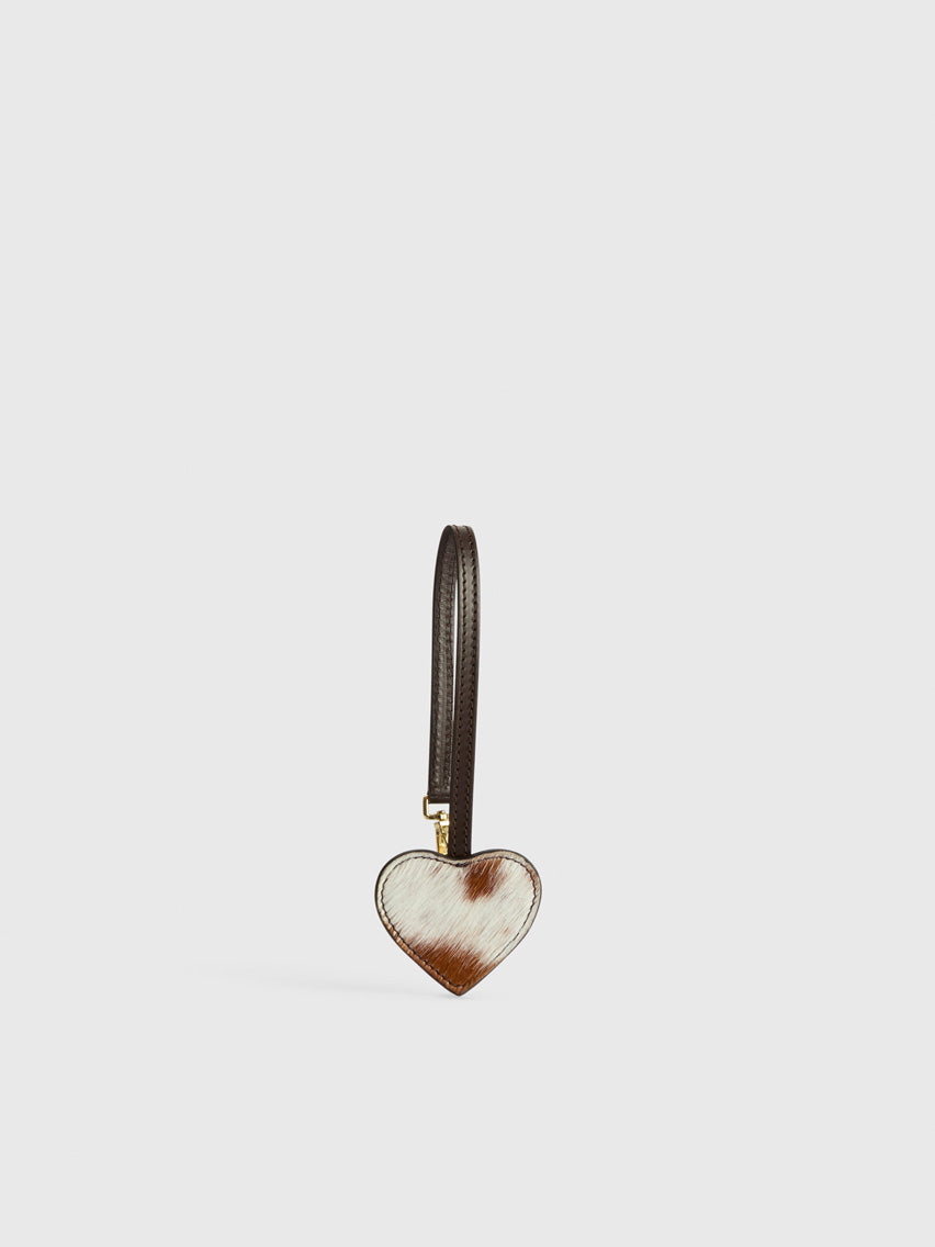 Venosta Unique/Walnut Cow Print/Leather Key chain