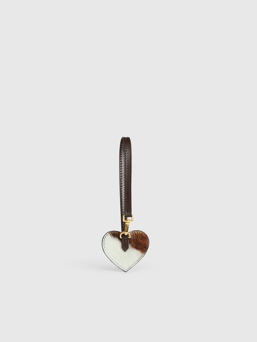 Venosta Unique/Walnut Cow Print/Leather Key chain