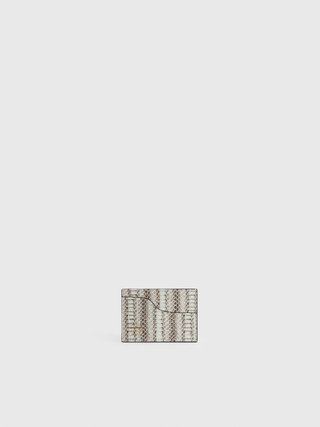 Vinci Linen/Grey Printed Snake Card holder