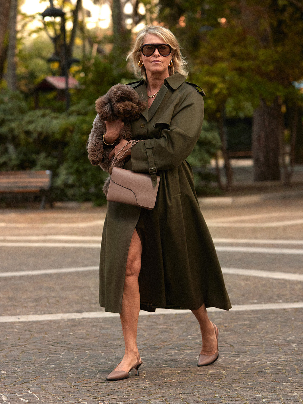 Duronia Tahini Grained Leather Mini crossbody bag