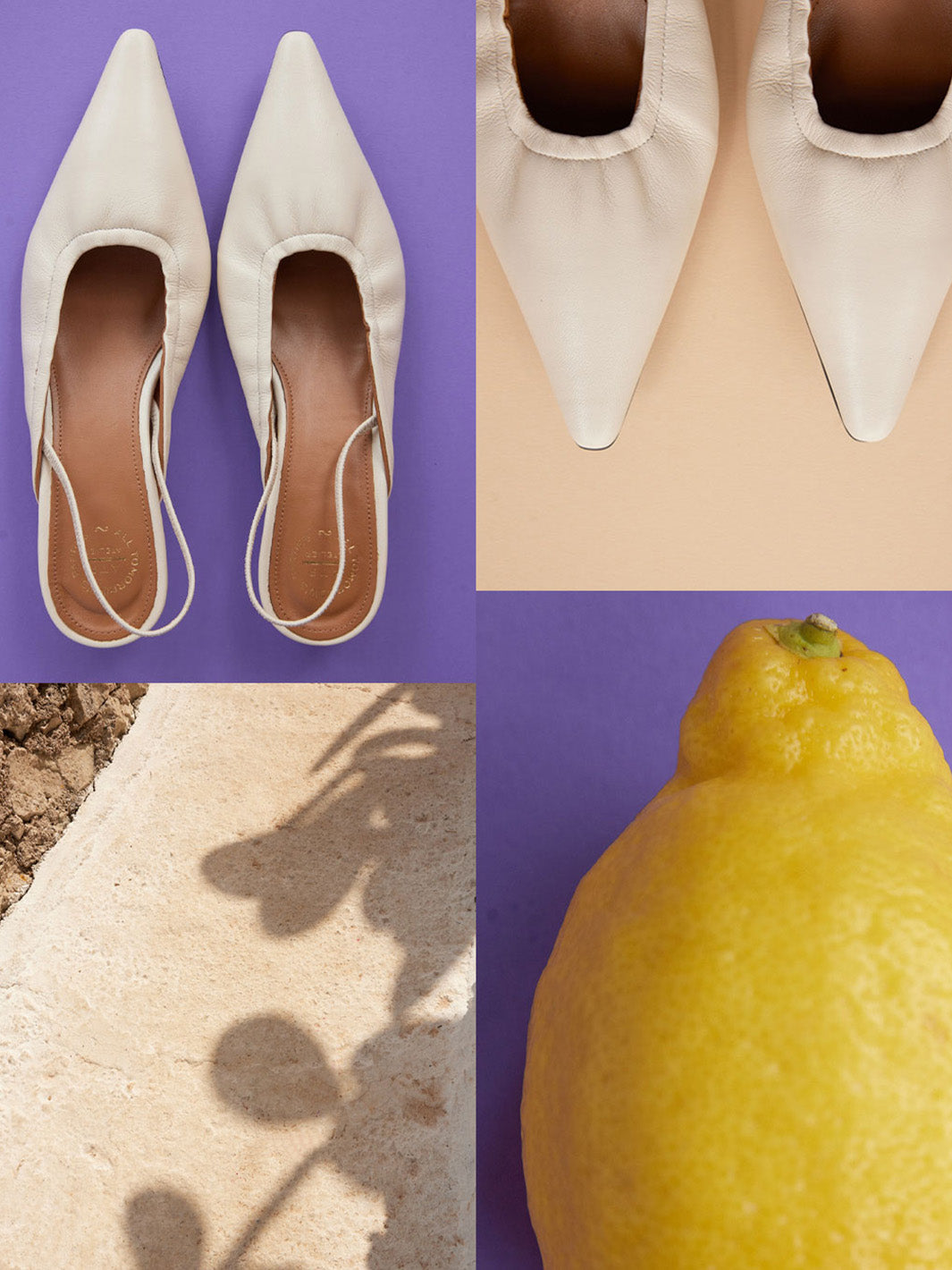 Lana Linen Shiny Nappa Slingbacks